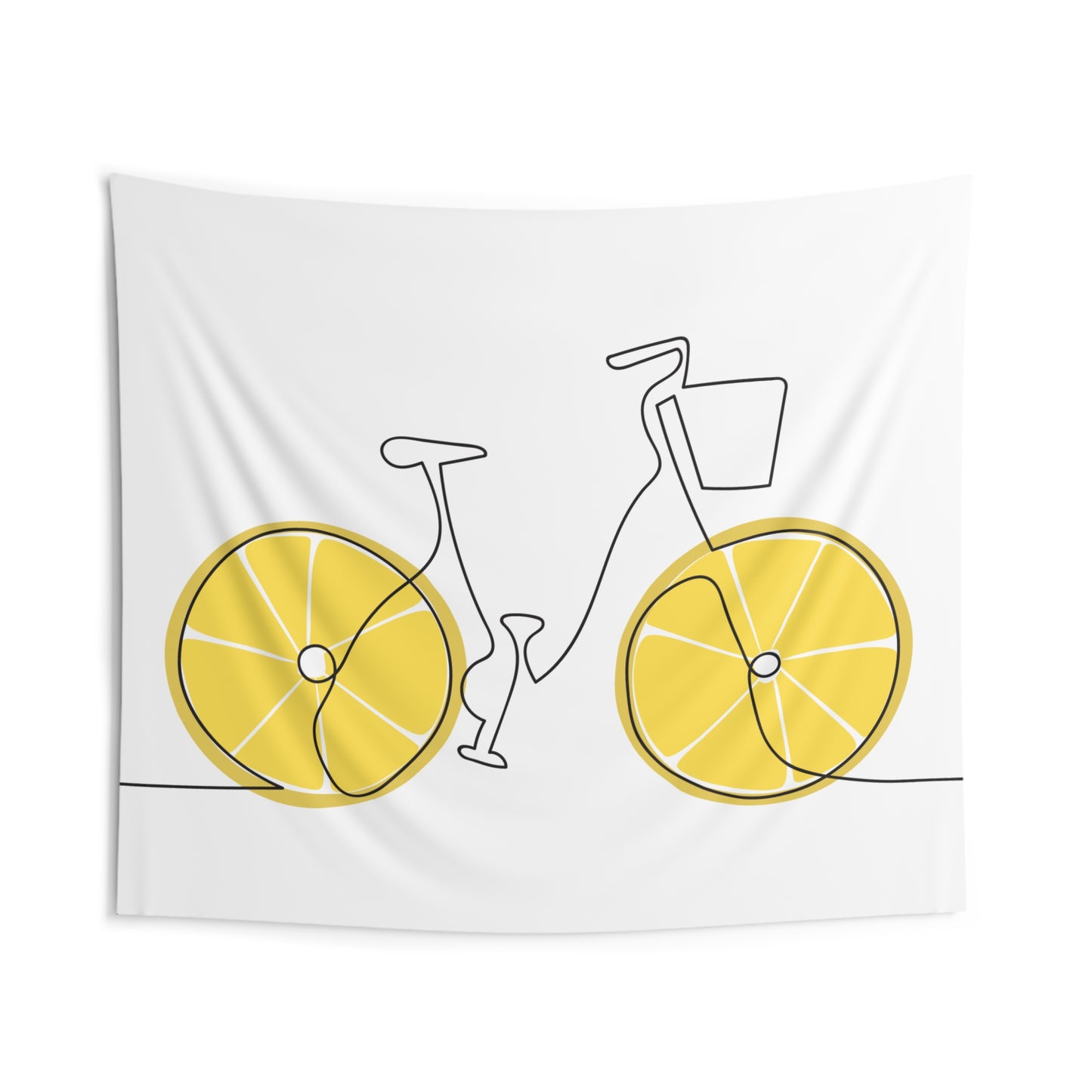 Lemonade Bicycle Indoor Wall Tapestry