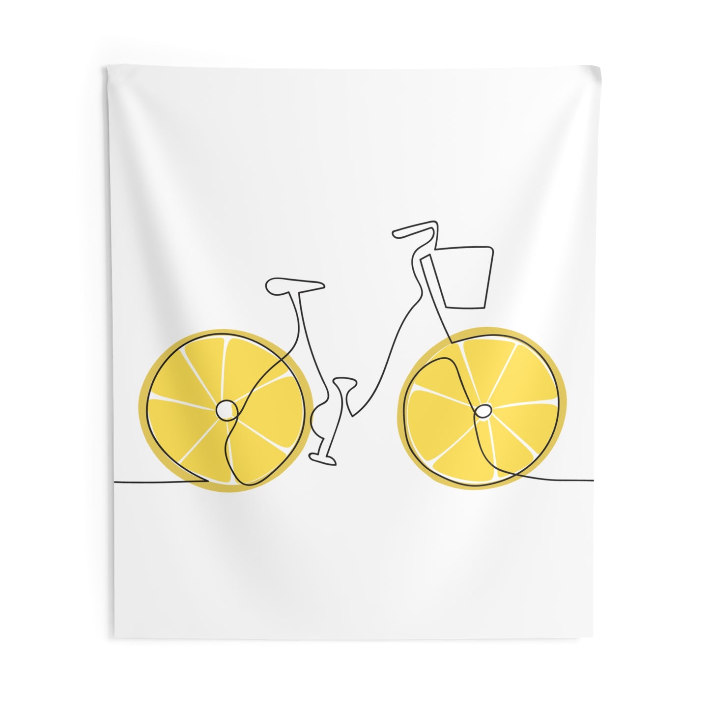 Lemonade Bicycle Indoor Wall Tapestry