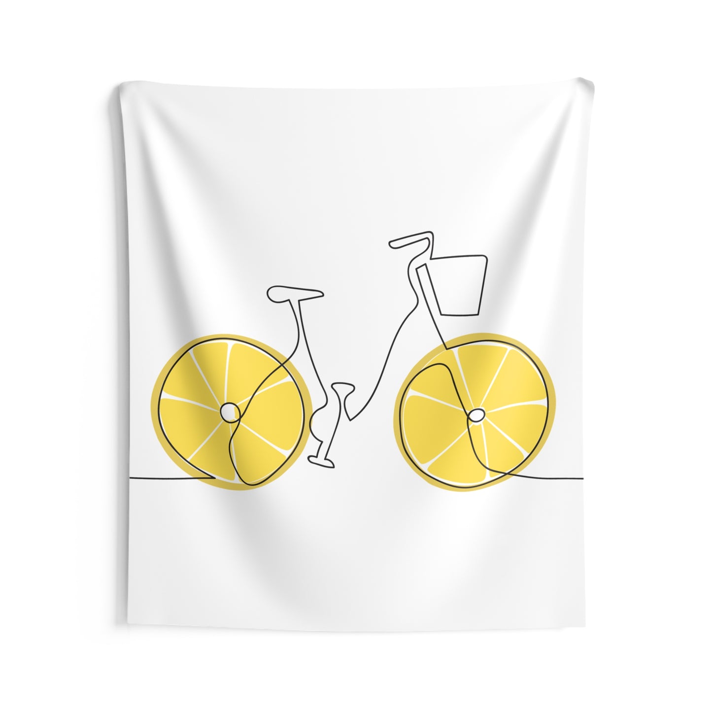 Lemonade Bicycle Indoor Wall Tapestry