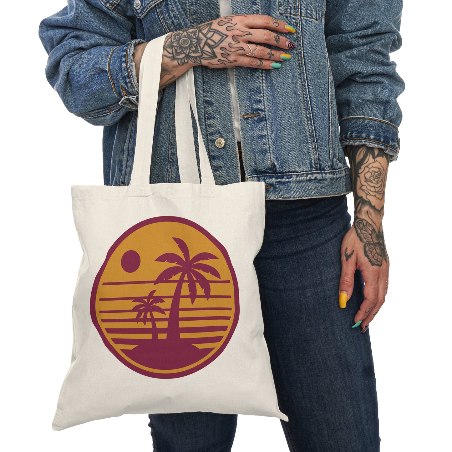 Sunset Natural Tote Bag