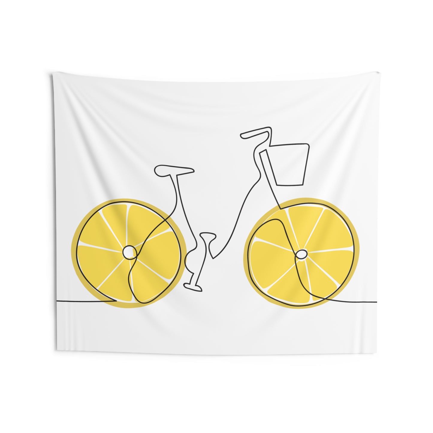 Lemonade Bicycle Indoor Wall Tapestry