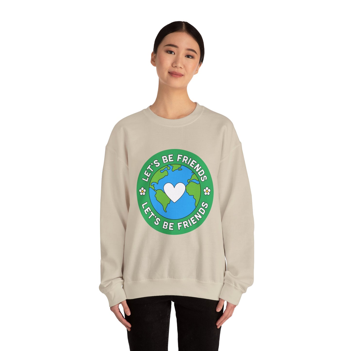 Let's Be Friends Crewneck Sweatshirt